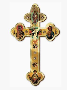 12-Inch Orthodox Cross Design made in Italy